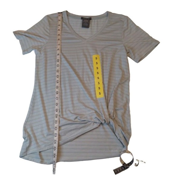 C&C California Matty M 2 Pc Lot Sz S T Shirt Tops Yellow Sky Blue NWT - Picture 7 of 11